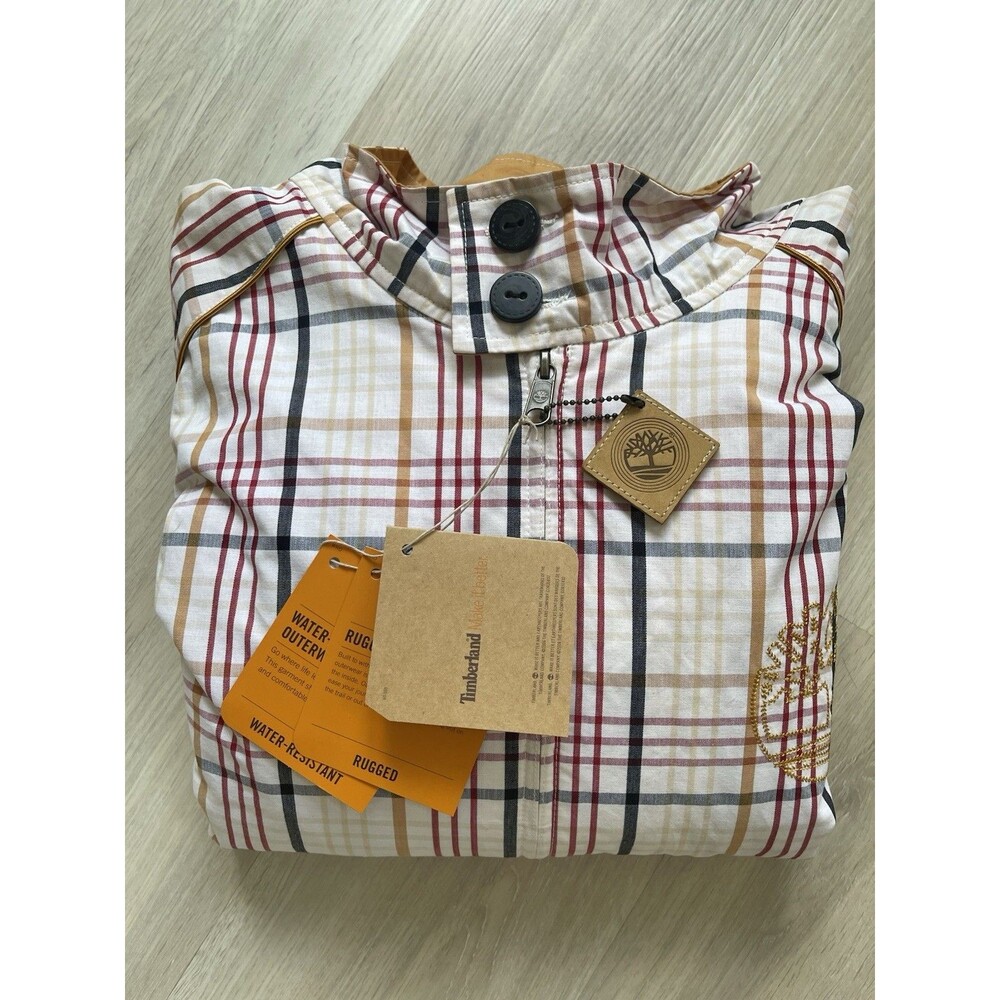 Timberland Rugged Water-Resistant Full-Zip Plaid Jacket 3XL Big & Tall